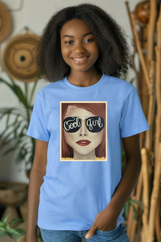 Cool Girl Co. Mini Wearable Art Tee | Youth Edition Matching Graphic T-Shirt