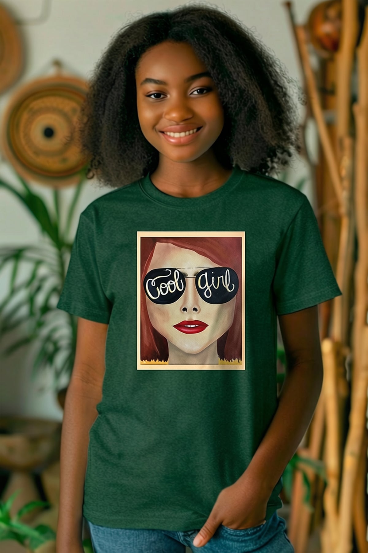 Cool Girl Co. Mini Wearable Art Tee | Youth Edition Matching Graphic T-Shirt
