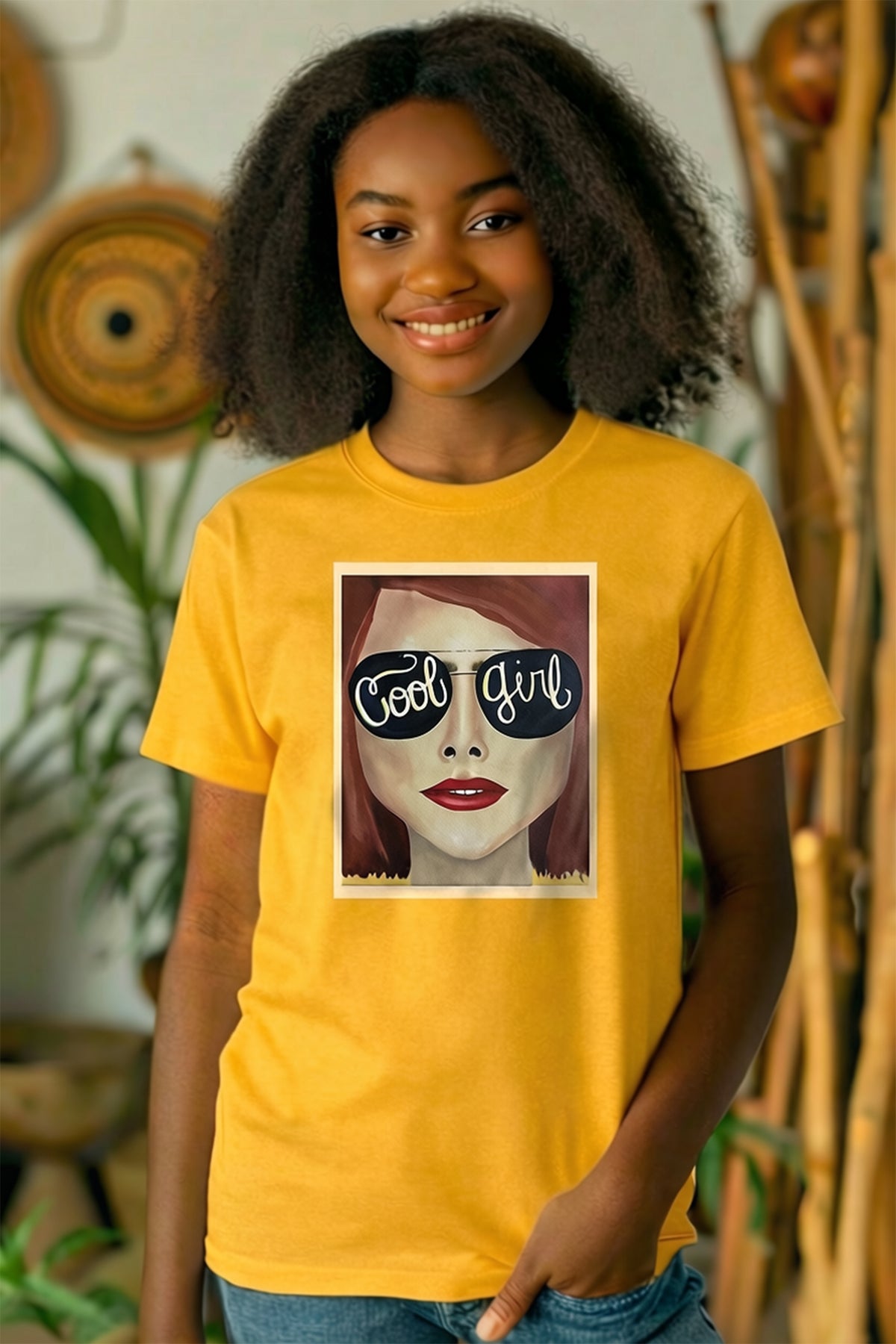 Cool Girl Co. Mini Wearable Art Tee | Youth Edition Matching Graphic T-Shirt