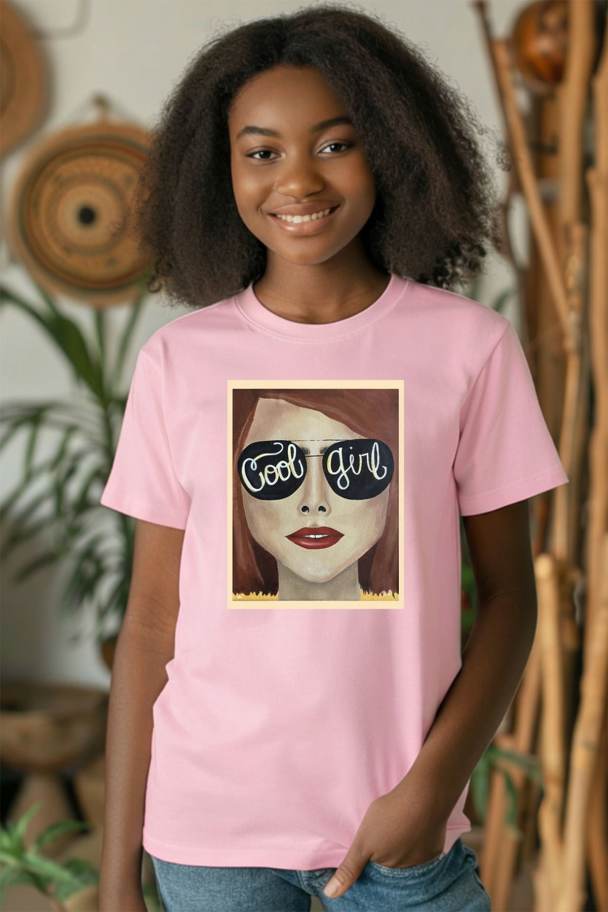 Cool Girl Co. Mini Wearable Art Tee | Youth Edition Matching Graphic T-Shirt