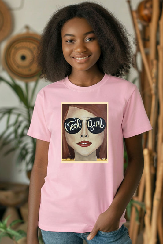 Cool Girl Co. Mini Wearable Art Tee | Youth Edition Matching Graphic T-Shirt